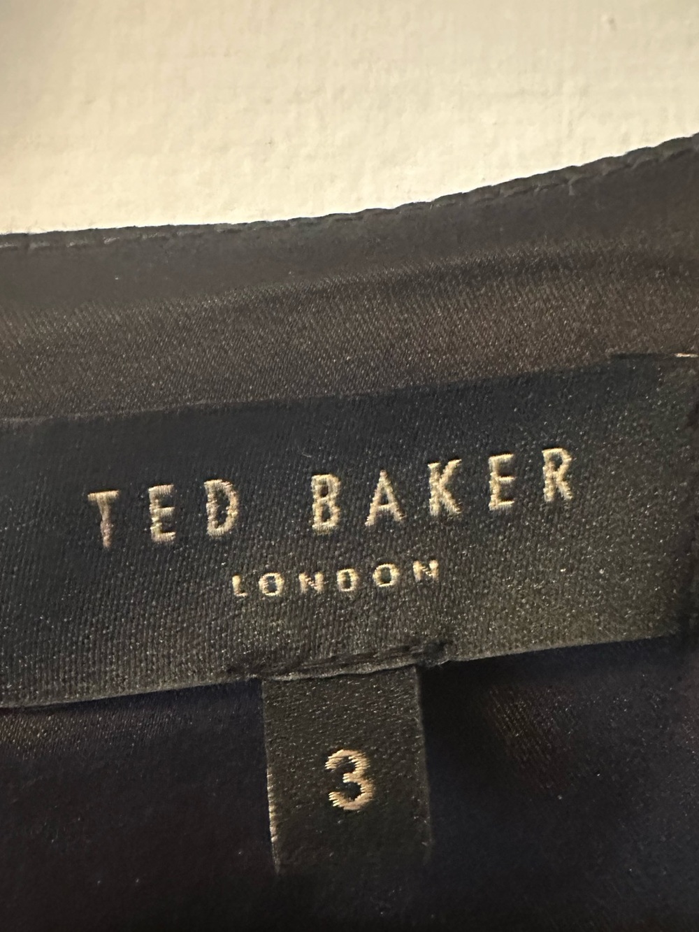 Ted Baker Black Floral Belted Sheath Dress - Picture 4 of 4